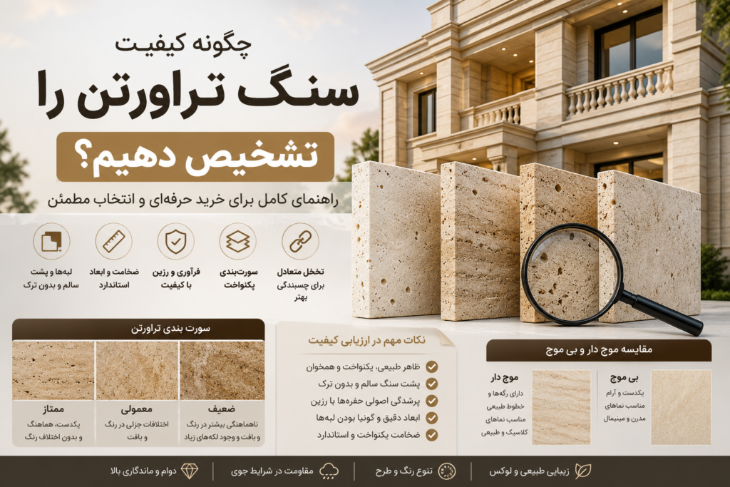 چگونه کیفیت سنگ تراورتن را تشخیص دهیم