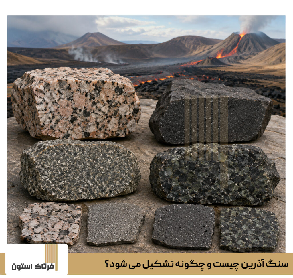 سنگ آذرین چیست و چگونه تشکیل می شود؟